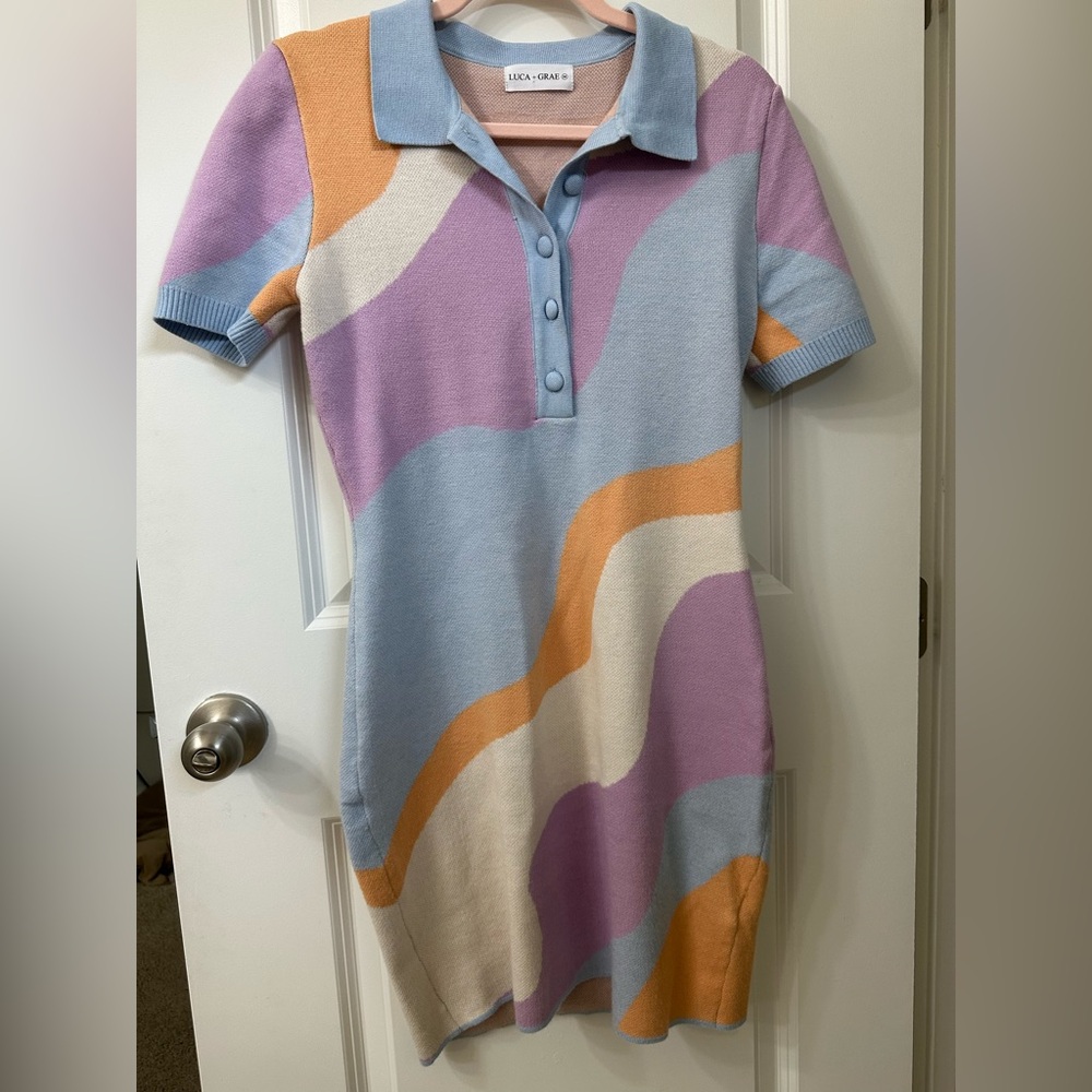 Luca and Grae swirl knit dress